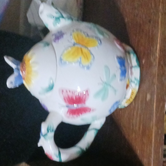 Hand Painted Floral Teapot - Picture 3 of 10